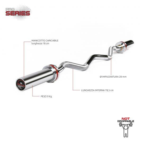 New Olympic EZ Curl Bar 120 cm